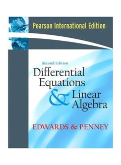 Differential Equations And Linear Algebra Paperback English by C. Henry Edwards - 12 Sep 2005 