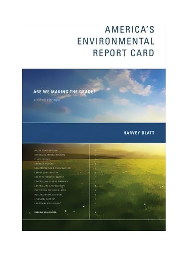 America's Environmental Report Card : Are We Making The Grade? Hardcover English by Harvey Blatt - 03 December 2004 