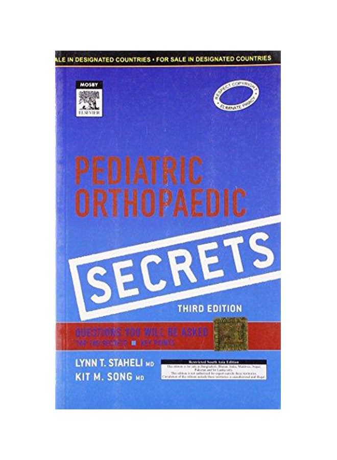 Pediatric Orthopaedic Secrets Paperback English by Lynn T. Staheli MD - 20 November 2009 