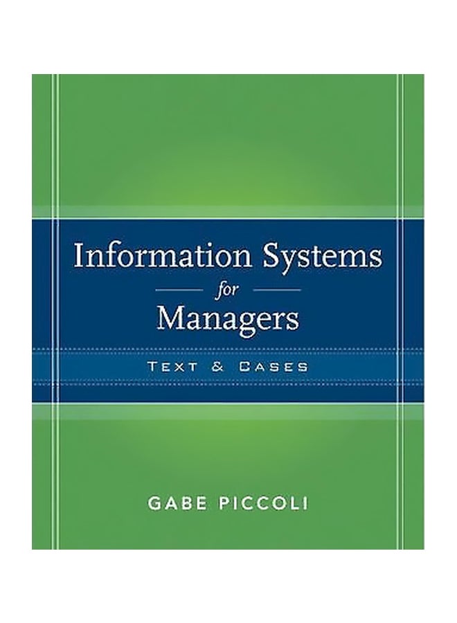 Information Systems For Managers Hardcover English by Gabriele Piccoli - 11 December 2007 