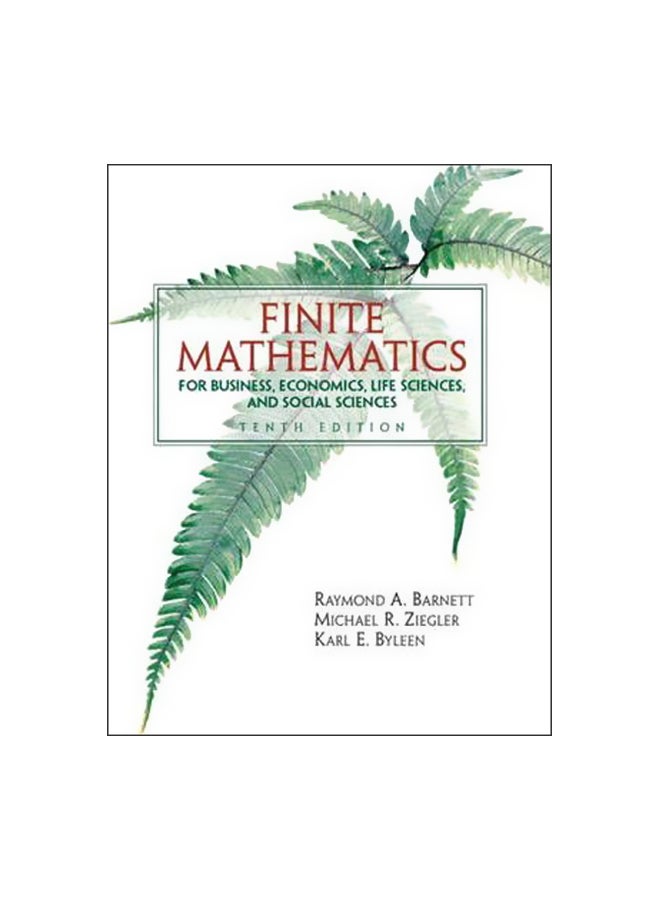 Finite Mathematics For Business Economics, Life Sciences And Social Sciences Paperback English by Michael Ziegler - 10 June 2004 