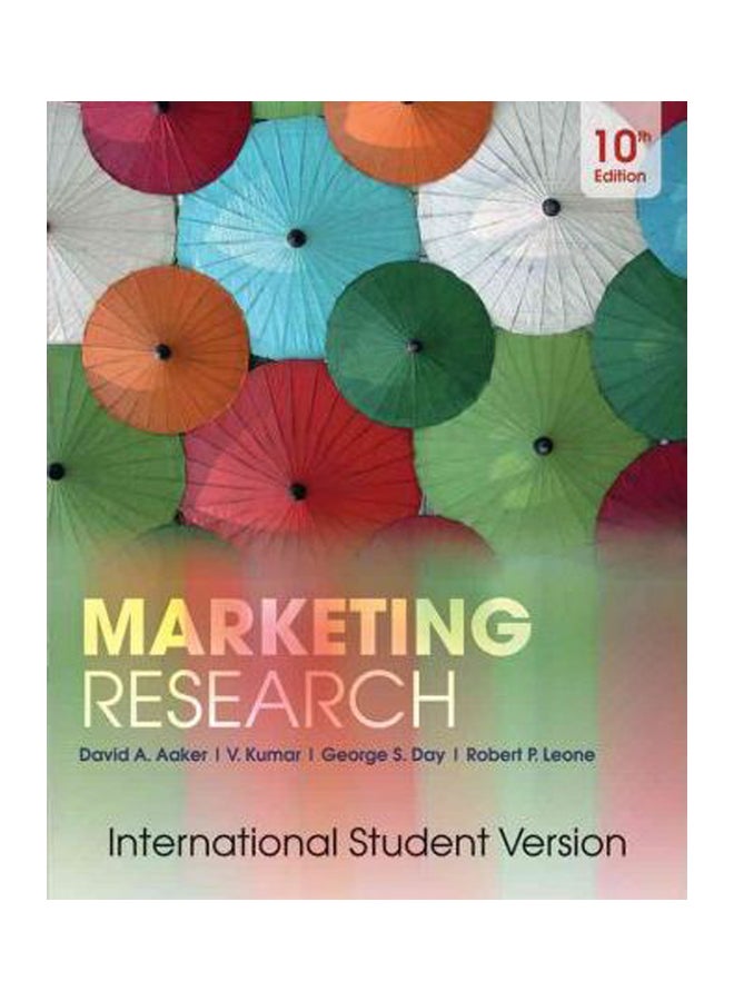 Marketing Research Paperback English by David A. Aaker - 01 June 2010 