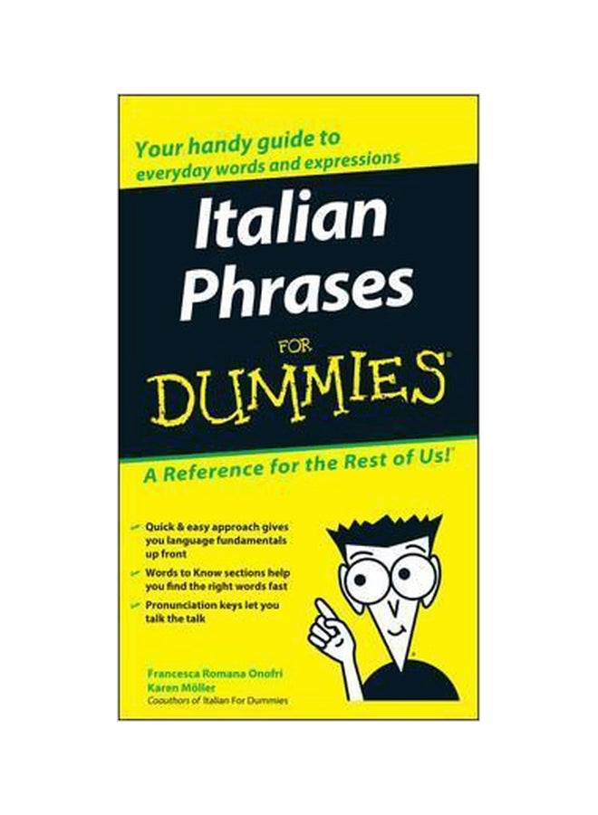 Italian Phrases For Dummies Paperback English by Francesca Romana Onofri - 23 July 2004