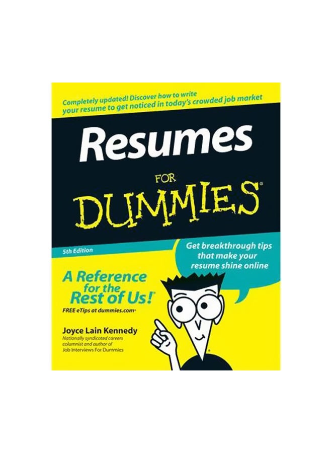 Resumes For Dummies Paperback English by Joyce Lain Kennedy - 12 January 2007