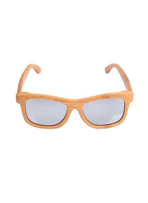 Men's Polarized Wooden Frame Sunglasses