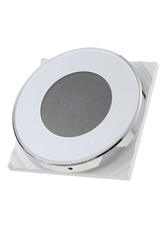 Programmable Round Fan Coil Thermostat With LCD Digital Display 19324 White/Grey