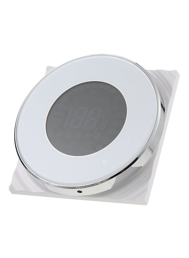Generic - Programmable Round Fan Coil Thermostat With LCD Digital Display 19324 White/Grey - Image 1