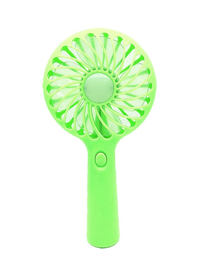 مروحة صغيرة تُحمل باليد مصنوعة من الحديد المطاوع ومزودة بمنفذ USB مع بطارية UE0027 أخضر - Image 1