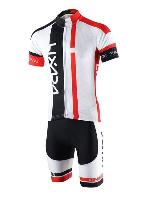 Quick Dry Cycling Short Sleeve Jersey And Padded Shorts M