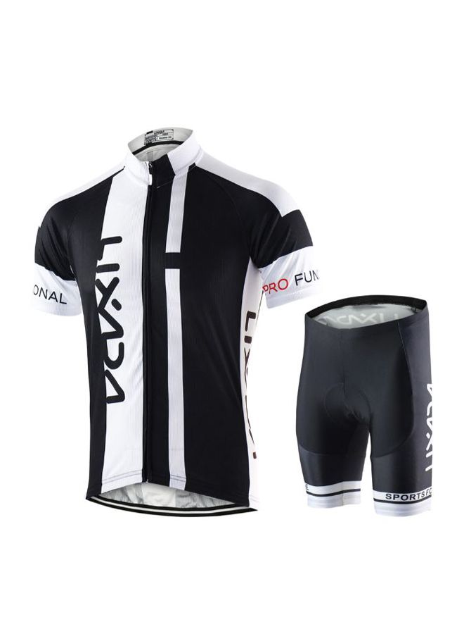 LIXADA Quick Dry Cycling Short Sleeve Jersey And Padded Shorts S  - Image 1