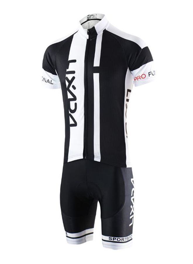 LIXADA Quick Dry Cycling Short Sleeve Jersey And Padded Shorts S  - Image 2