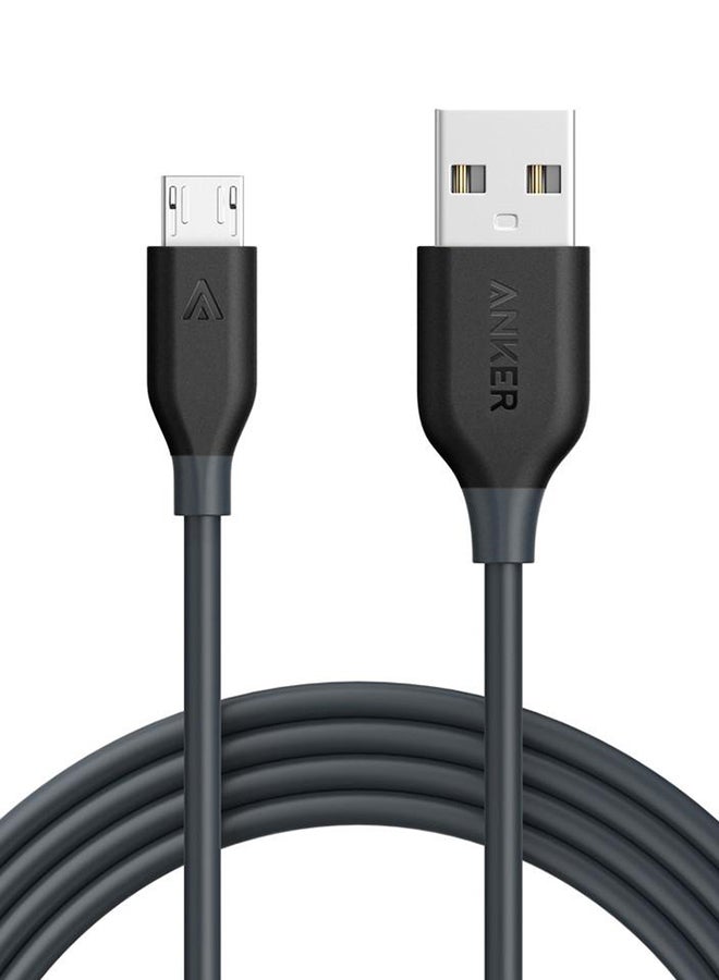 PowerLine Premium MicroUSB Cable Black