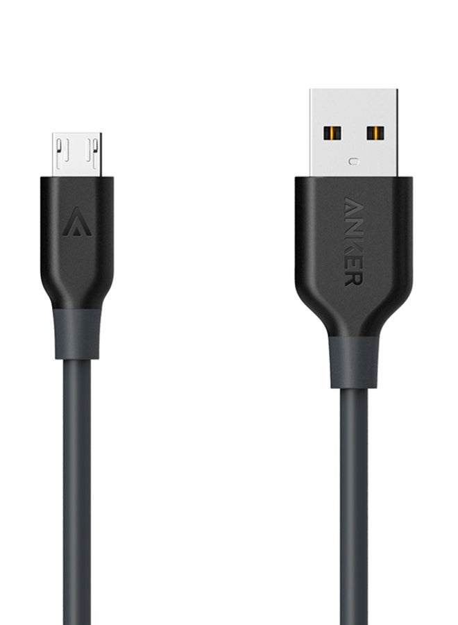 PowerLine Premium MicroUSB Cable Black