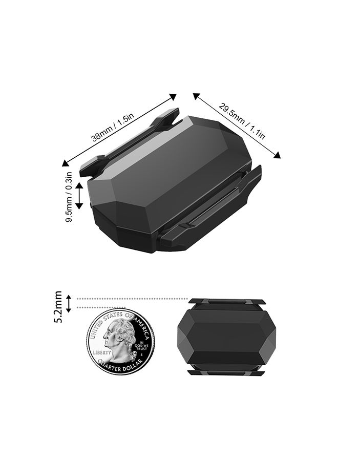 سي واي سي بلس جهاز استشعار 2 في 1 لاسلكي يعمل بتقنية Ant+ وتقنية البلوتوث لعداد سرعة/ إيقاع الدراجات الذي يعمل بنظام تشغيل IOS - Image 3