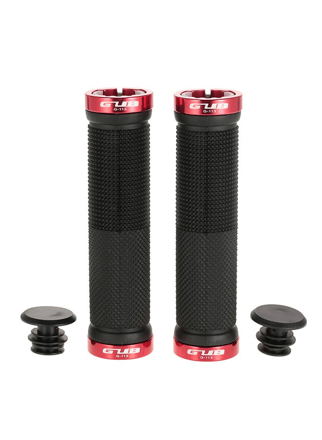GUB Anti-Slip Cycling Handlebar Hand Grips With End Plugs Caps - Image 1