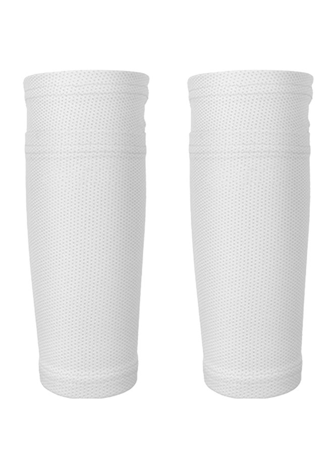 Generic 2-Piece Soccer Calf Socks Breathable Football Protective Sleeves With Pocket - Image 1