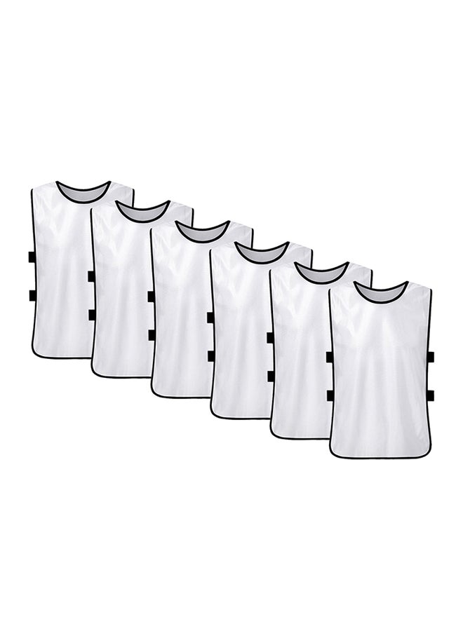 LIXADA 6-Piece Soccer Pinnies Quick Drying Football Bib Set - Image 1