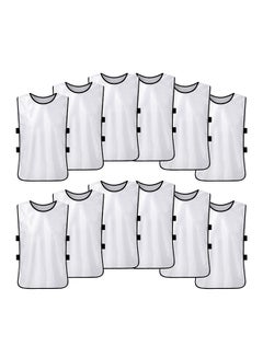 LIXADA 12-Piece Soccer Pinnies Quick Drying Football Vest Set  - Image 1