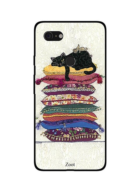 Skin Case Cover -for Google Pixel 3 Lazy Cat Lazy Cat