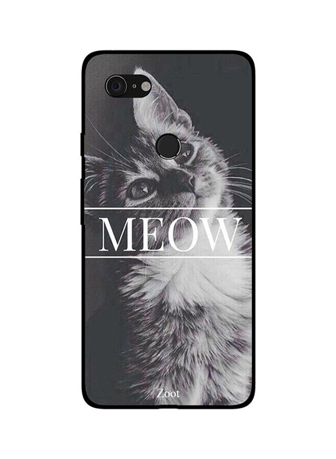 Skin Case Cover -for Google Pixel 3 Meow Cat Meow Cat