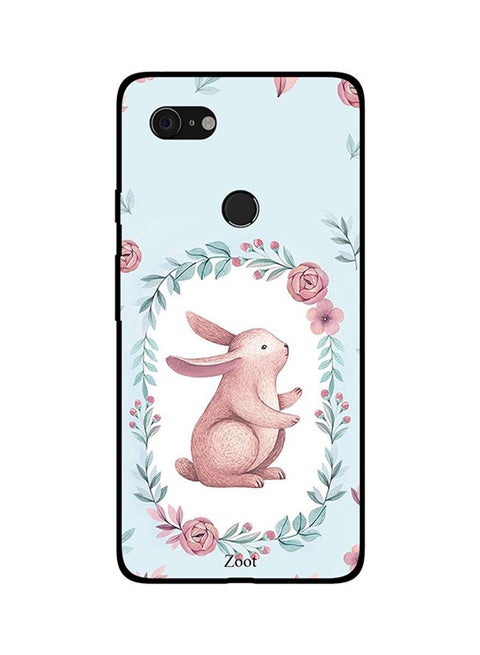 Skin Case Cover -for Google Pixel 3 Rabbit Rose Rabbit Rose