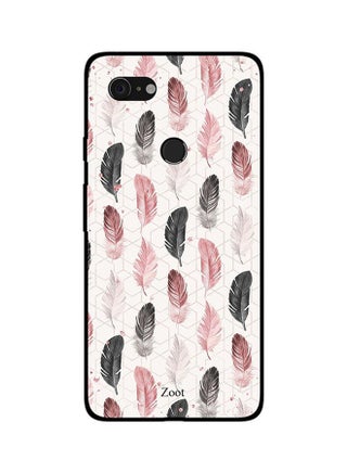 Skin Case Cover -for Google Pixel 3 Black Peach Feathers Black Peach Feathers - v1560170815/N26604076A_1