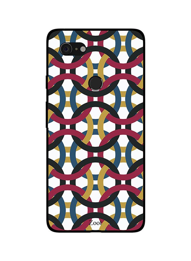 Skin Case Cover -for Google Pixel 3 Multi Color Rings Multi Color Rings