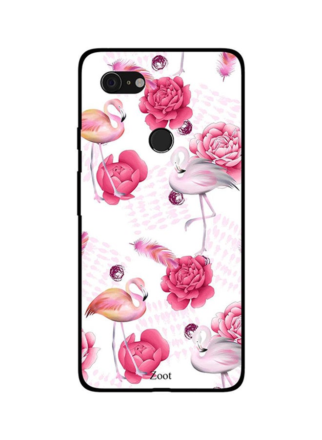 Skin Case Cover -for Google Pixel 3 Rose And Swan Rose And Swan