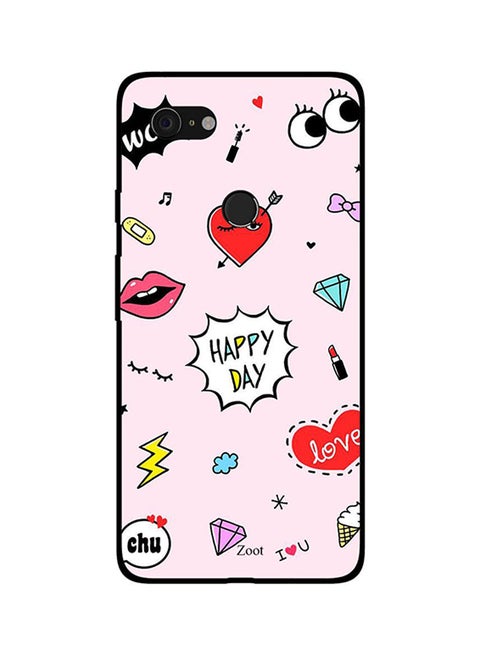Skin Case Cover -for Google Pixel 3 Happy Day Happy Day