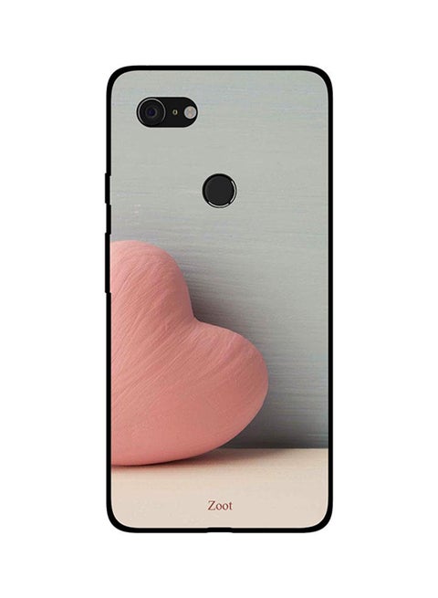 Skin Case Cover -for Google Pixel 3 Peach Heart Peach Heart