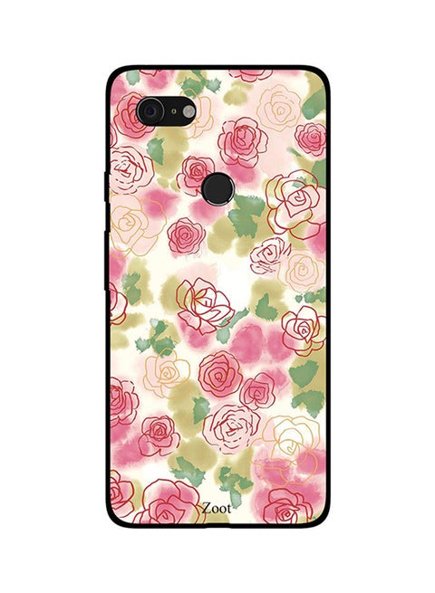 Skin Case Cover -for Google Pixel 3 Roses Sketch Roses Sketch