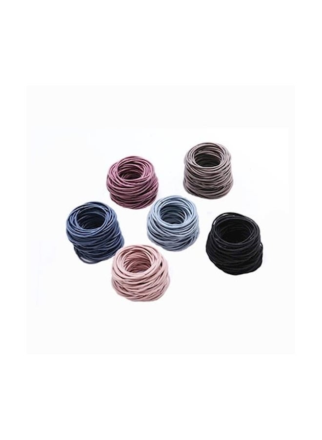 100-Piece Hair Tie Set Assorted 5cm