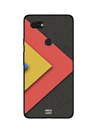Skin Case Cover -for Google Pixel 3 Blue Yellow Light Red Cloth Pattern Blue Yellow Light Red Cloth Pattern - v1560173880/N26605801A_1