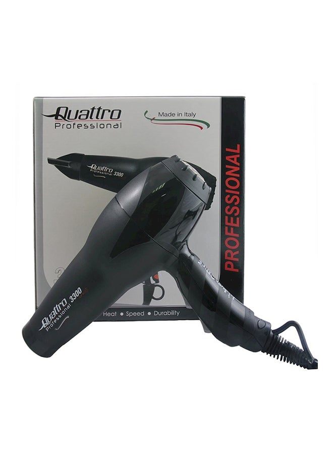 Quattro Professional Hair Dryer Black - Image 1