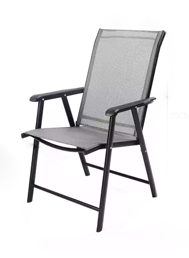 يولان 5-Piece Iron Folding Garden Furniture Set Grey 80cm  - Image 1
