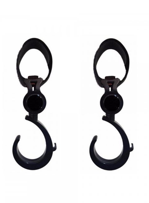 Alameda Rotating Compatible Stroller Hooks - Balck