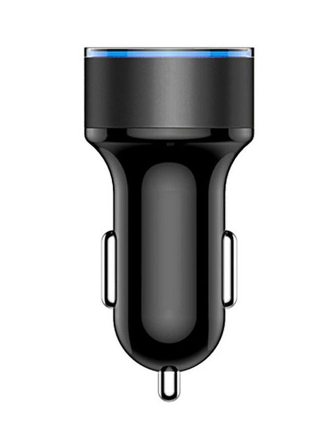 Dual USB Car Mobile Charger Black  - Image 1