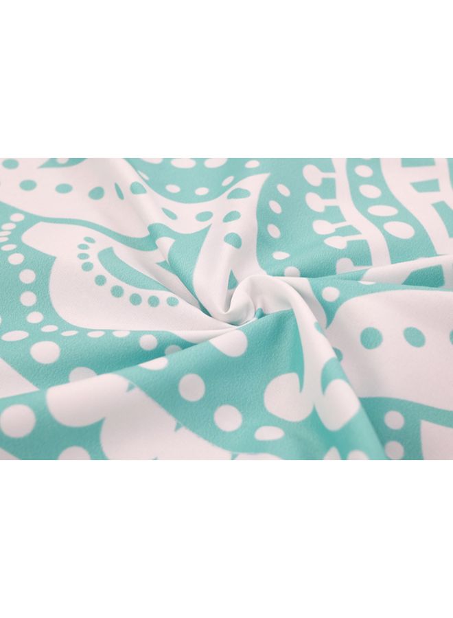 Round Beach Towel Multicolour 130 x 175cm - Image 3