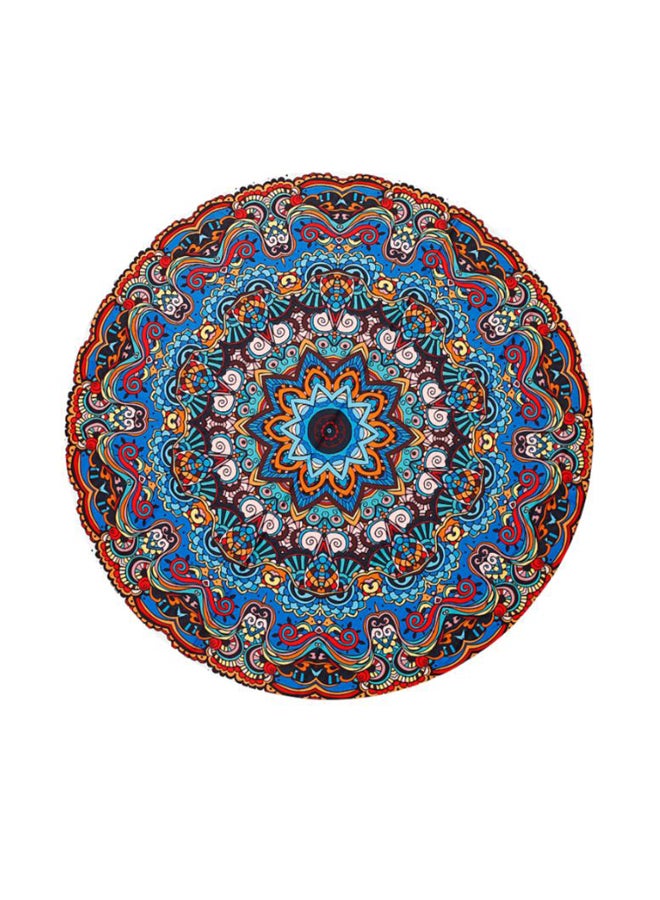Printed Round Beach Towel Multicolour 130 x 175cm
