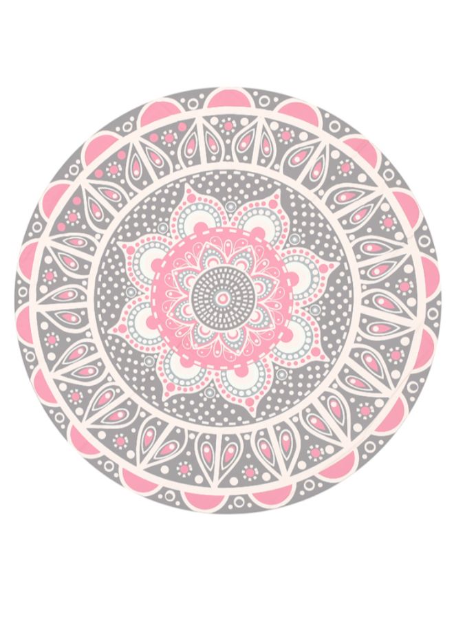 Printed Round Beach Towel Multicolour 130 x 175cm - Image 2