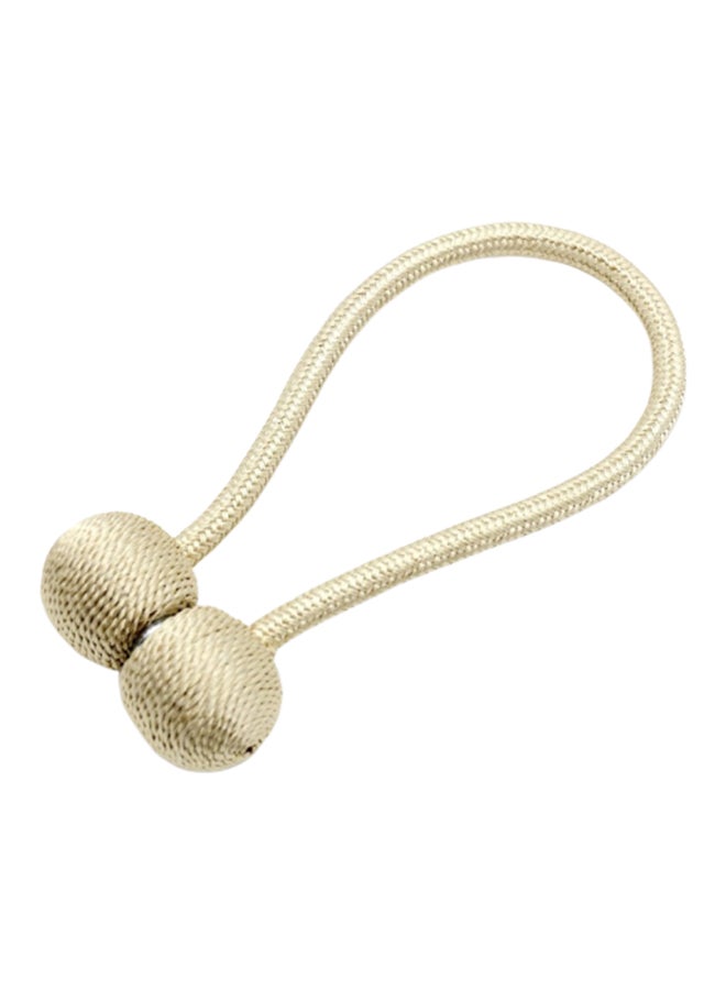 Magnet Buckle Curtain Holder Beige 40centimeter 