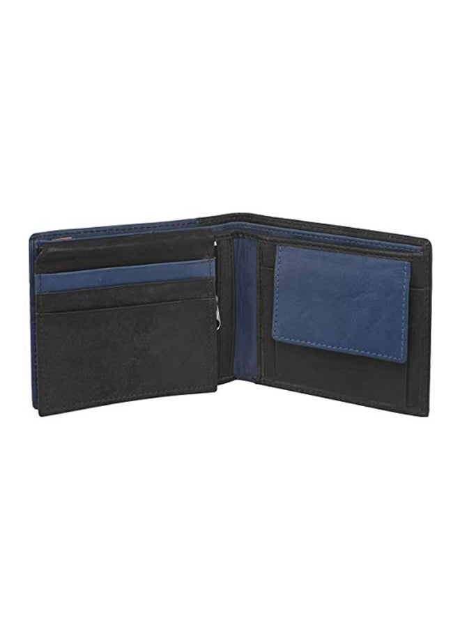 RAG&SAK Bloke Bifold Leather Wallet Blue/Black - Image 3