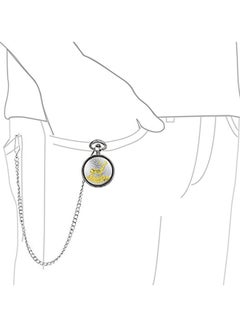 BLING JEWELRY men Gold And Rhodium Plated Analog Pocket Watch WFW-XL65  - Image 4