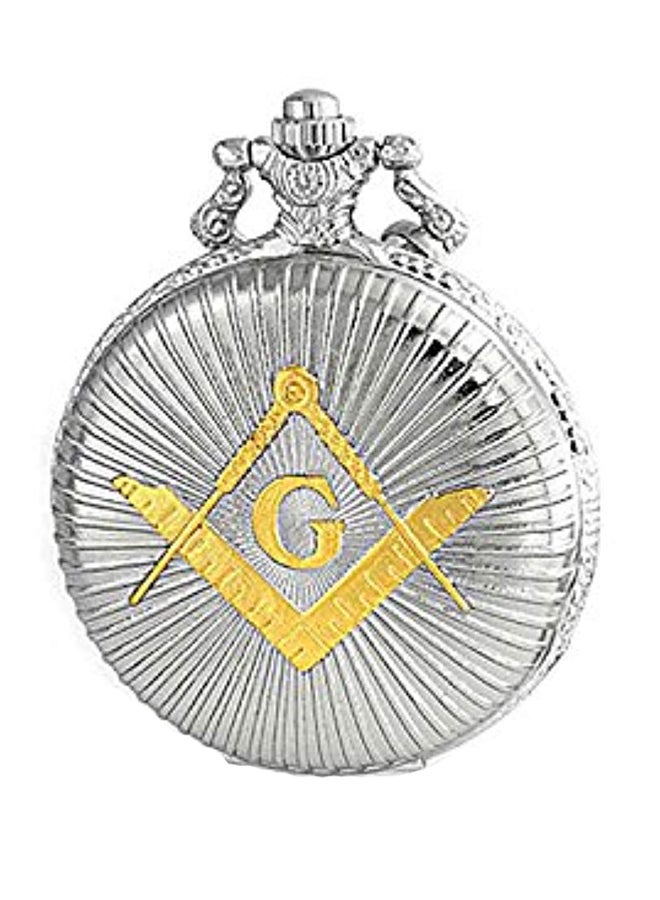 بلينج جولري ساعة جيب كوارتز بعقارب مع سلسلة طراز WFW-L296 unisex - Image 1