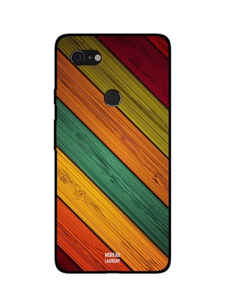 Skin Case Cover -for Google Pixel 3XL Colorful Multicolor Cross Wooden Pattern Colorful Multicolor Cross Wooden Pattern - v1560223577/N26608446A_1