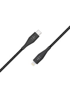 BELKIN BOOST CHARGE USB-C Cable with Lightning Connector + Strap, 4 ft/1.2 m - MFI Certified, USB PD, Duratek Fast Charging USB-C to Lightning Cable, Ultra-High durability iPhone USB-C Cable - Black Black - v1560231488/N26637240A_2