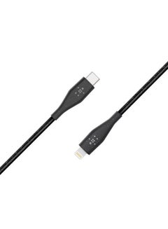 belkin BELKIN BOOST CHARGE USB-C Cable with Lightning Connector + Strap, 4 ft/1.2 m - MFI Certified, USB PD, Duratek Fast Charging USB-C to Lightning Cable, Ultra-High durability iPhone USB-C Cable - Black Black  - Image 2