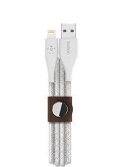 Braided 10 Ft/3 M DuraTek Plus Lightning To USB-A Cable With Strap, iPhone Charger Cable, Apple Cable For iPhone 15, 14, 13, 12, 11 Pro, Pro Max, Plus AirPods, iPad And More White - v1560231491/N26637245A_2