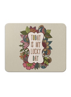واكيليشيس لوحة ماوس مُزينة بتصميم لوحة ‘My lucky day‘ للفنانة فالنتينا 