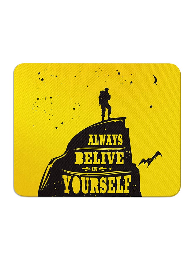 Travel: Believe In Yourself Mouse Pad Multicolour